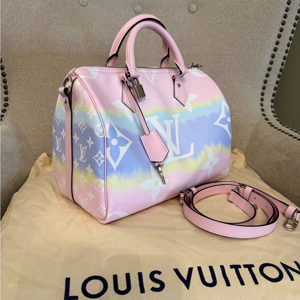 Louis Vuitton Speedy 30 Bandoulière in Pastel monogram